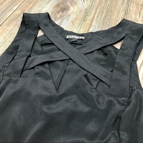💥 EXPRESS Black Sleeveless Top. - Picture 3 of 8